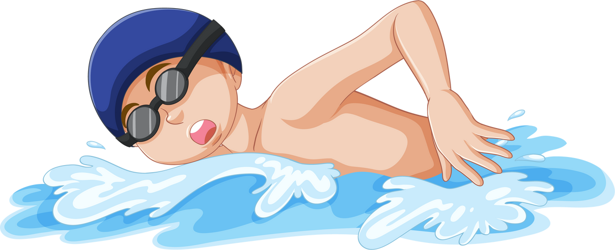 Boy Swimming